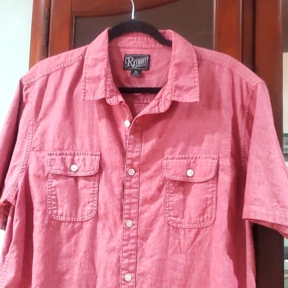 RETROFIT BRAND MFG. Shirt light Burgundy xl - Picture 2 of 5